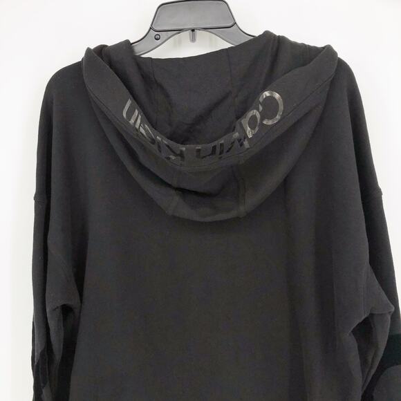 Calvin Klein Womens Athletic Hoodie Small Black Pockets Sweatshirt Logo NWT - Picture 7 of 13